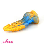 7.4in Soft Silicone Fantasy Dragon Spiked Dildo Female Male Masturbator - Dildos Hub
