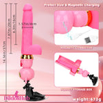 7.87in Cat Warming Thrusting Vibrating Remote Dildo Fucking Machine Dildos Hub