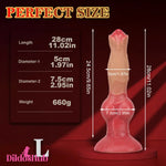 7.48in 9.45in 11.02in 12.99in Soft Skin Silicone Large Dog Knotted Dildo Dildos Hub