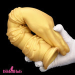 7.28in 9.84in 13.38in Premium Silicone Soft Fist Hands Big G Spot Dildo Dildos Hub