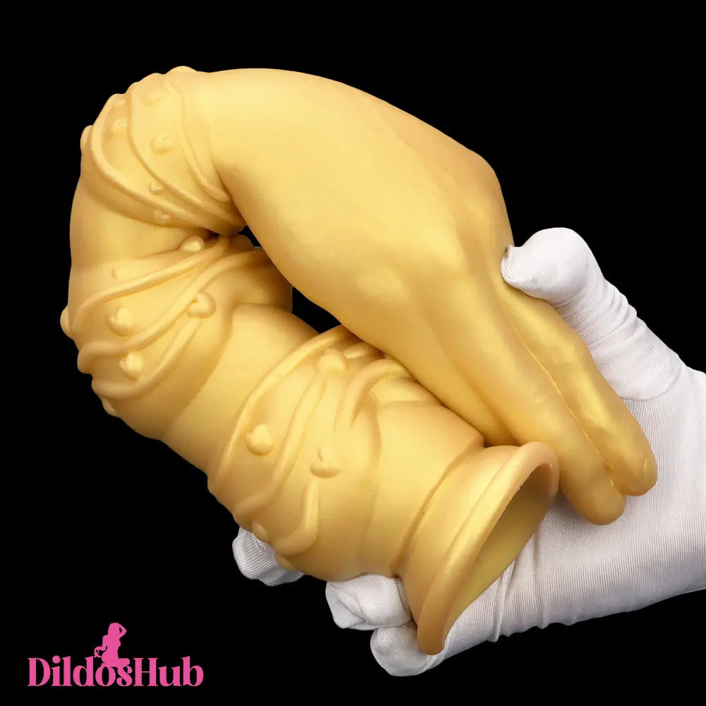 7.28in 9.84in 13.38in Premium Silicone Soft Fist Hands Big G Spot Dildo Dildos Hub