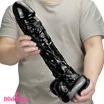 15in Big Long Black Real Feeling Dildo For Vagina Clitoris Stimulator - Dildos Hub