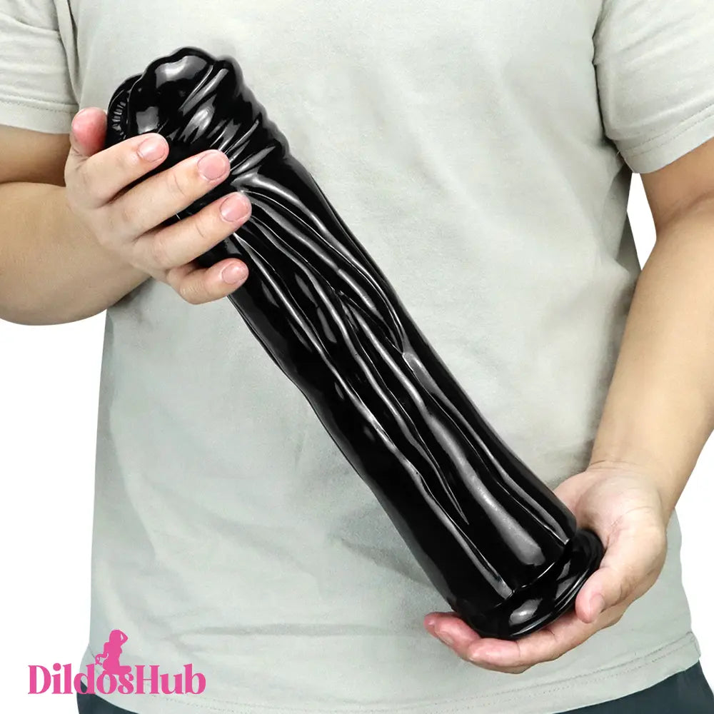 9.84in 12.59in Extreme Big Long Black Horse Animal Dildo For Adults - Dildos Hub