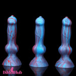 3.81in Mini Soft Silicone Lifelike Animal Dog Knotted Dildo For Beginners - Dildos Hub