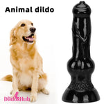 7.48in 14.17in 15.35in Big Black Thick Dog Cock Odd Animal Real Dildo - Dildos Hub