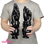 10.43in 12in Big Black Fantasy Spiked Fist Hands Dildo For Vagina Sex - Dildos Hub