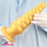 10.63in Soft Silicone Big Gold Butt Plug Dildo For Anal Clit Love Sex Toy Dildos Hub