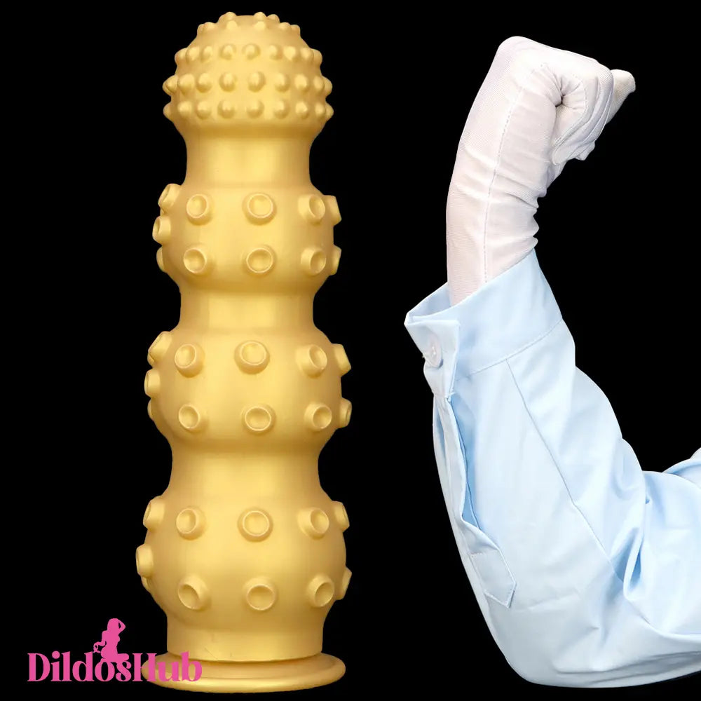 6.7in 9.84in 13.38in Gold Silicone Animal Octopus Big Butt Plug Dildo Dildos Hub