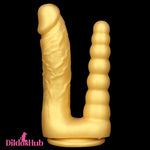 8.07in Silicone Big Soft Dildo Double Heads Dildo Butt Plug For G-spot Sex Dildos Hub