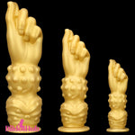 7.87in 10.82in 14in Thick Large Silicone Soft Hands Fist Vagina Male Dildo Dildos Hub
