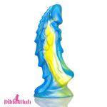 7.4in Soft Silicone Fantasy Dragon Spiked Dildo Female Male Masturbator - Dildos Hub