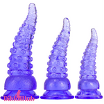 6.02in 7.05in 8.26in Tentacle Octopus Wide Animal Dildo With Suction Cup - Dildos Hub