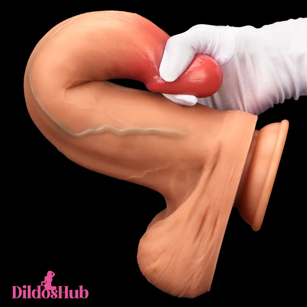 9.25in 10.03in 13in Soft Silicone Big Lifelike Dual Density Dildo Anal Toy - Dildos Hub