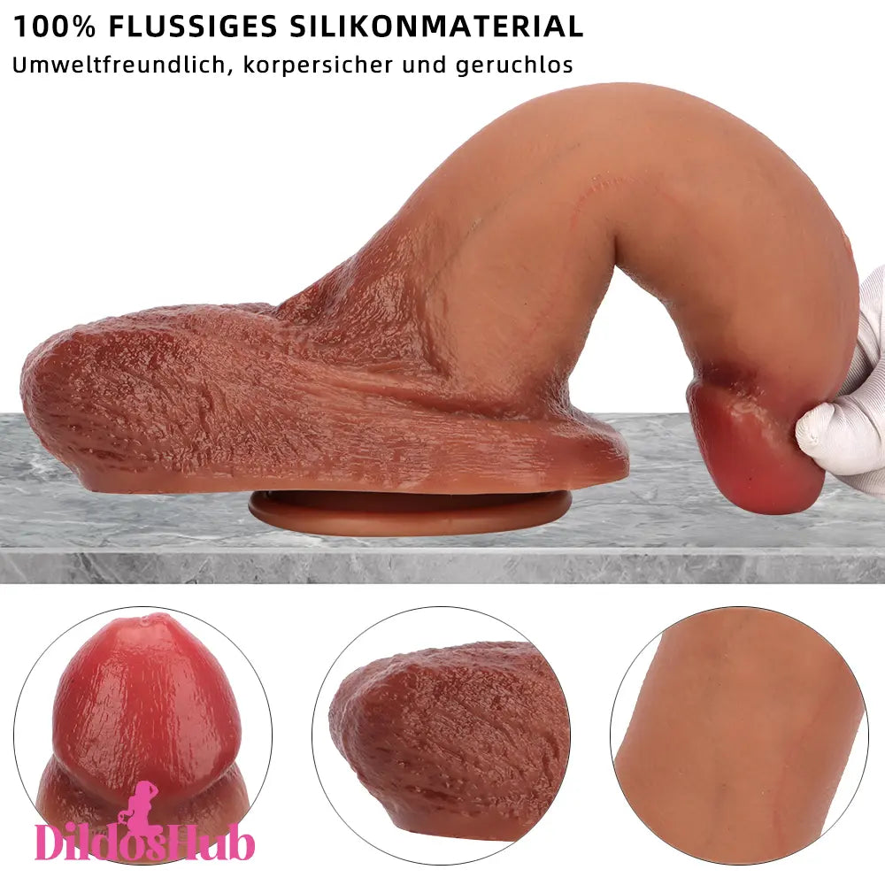 9.25in 10.23in Soft Liquid Silicone Huge Real Dildo Prostate Massager Dildos Hub