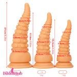 6.02in 7.05in 8.26in Tentacle Octopus Wide Animal Dildo With Suction Cup - Dildos Hub