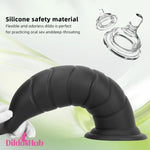 14.37in Odd Long Big Silicone Soft Black Dildo Butt Plug For Love Orgasm Dildos Hub