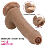 8.66in Silicone Big Soft Uncut Dildo For Vagina Anal Clitoris Stimulator - Dildos Hub