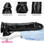 14.37in Large Thick Black Dildo For Anal Vaginal Expansion Female Sex Toy Dildos Hub