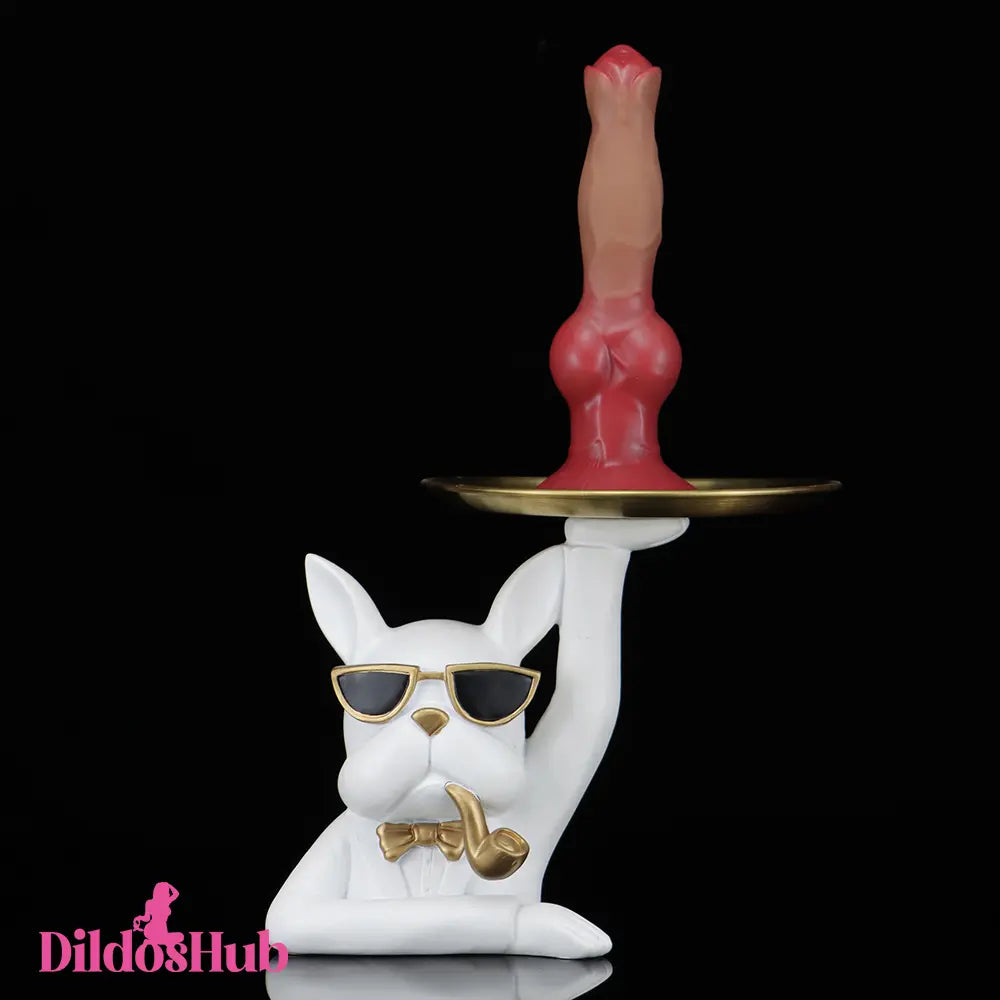 7.48in 9.45in 11.02in 12.99in Soft Skin Silicone Large Dog Knotted Dildo Dildos Hub