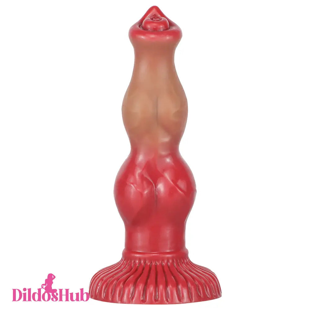 6.69in 7.48in 9.06in Silicone Fantasy Animal Dog Soft Cock Dildo Adult Toy Dildos Hub