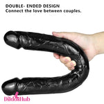 18in Big Long Dual Penetration Dildo For G-Spot Lesbian Stimulation - Dildos Hub