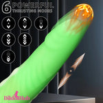 9.84in Big Smart Heating Thrusting Vibrating Remote Automatic Anal Dildo Dildos Hub