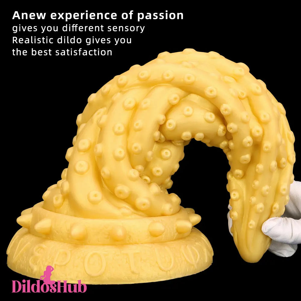 15in Large Soft Silicone Fantasy Thick Octopus Long Dildo Women Sex Toy Dildos Hub