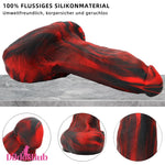 9.05in Large Thick Silicone Soft Mixed Color Dildo For Clitoris Stimulator Dildos Hub