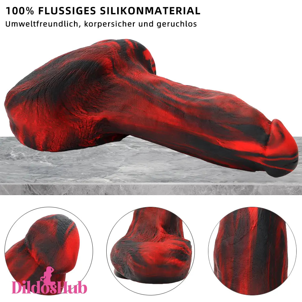 9.05in Large Thick Silicone Soft Mixed Color Dildo For Clitoris Stimulator Dildos Hub