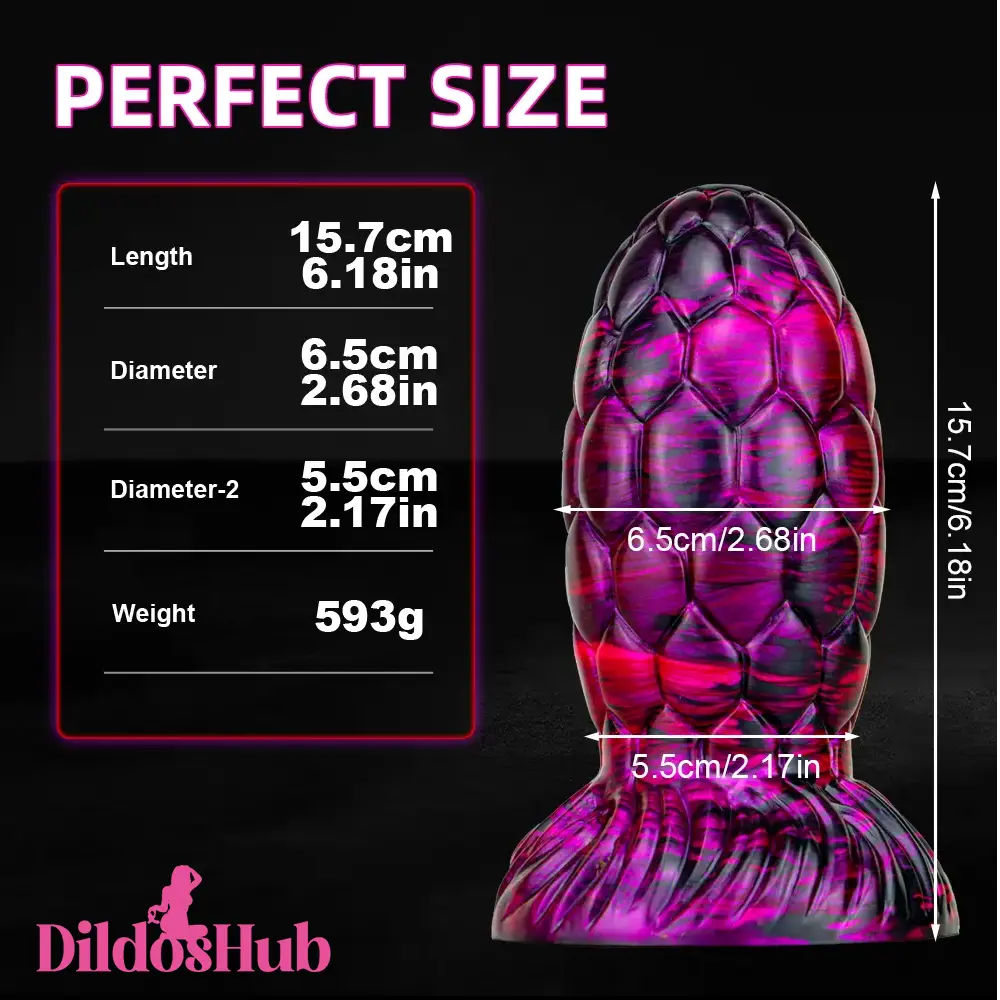 6.18in Soft Silicone Butt Plug Dildo For Anal Vaginal Stimulation Sex Toy - Dildos Hub