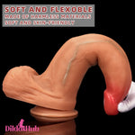 9.25in 10.03in 13in Soft Silicone Big Lifelike Dual Density Dildo Anal Toy - Dildos Hub