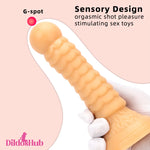 7.08in Fantasy Women Men Dildo Adult Sex Toy For Anal Prostate Massager - Dildos Hub
