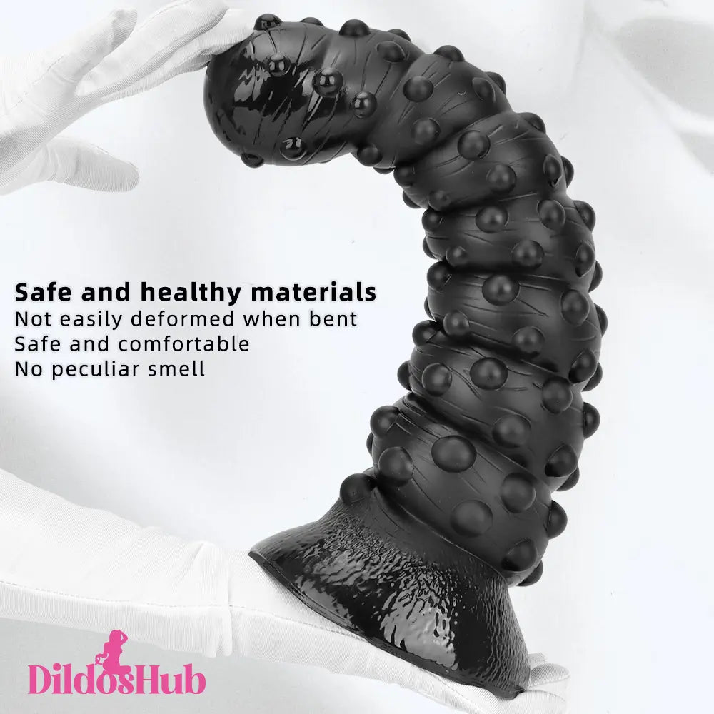 7.48in 11.22in 15in Super Huge Black Spiral Animal Octopus Anal Plug Dildo Dildos Hub