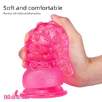 6.02in 7.05in 8.26in Tentacle Octopus Wide Animal Dildo With Suction Cup - Dildos Hub