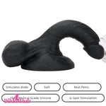 7.48in Big Suction Cup Silicone Soft Mixed Color Dildo Anal Sex Toy - Dildos Hub