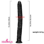 15.35in Long Huge Colorful Dildo For Anal Vaginal Expansion Masturbator - Dildos Hub