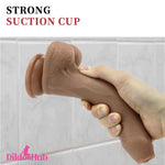 8.66in Silicone Big Soft Uncut Dildo For Vagina Anal Clitoris Stimulator - Dildos Hub