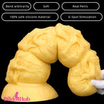14.37in Large Soft Long Fantasy Silicone Scary Skull Dildo Women Toy Dildos Hub
