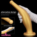 6.7in 11.41in Gold Beer Bottle Silicone Soft Big Anal Vaginal Butt Plug Dildo - Dildos Hub