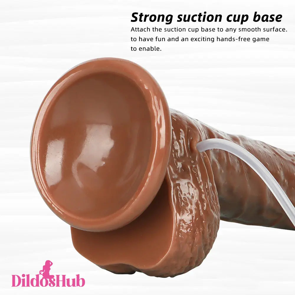 7.28in 7.87in Ejaculating Real Dildo Massager Sex Toy For Men Women - Dildos Hub