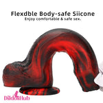 8.46in Large Uncut Silicone Soft Mixed Color Dildo For Women Anal Sex Toy - Dildos Hub