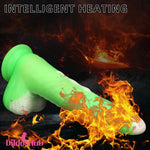 9.84in Big Smart Heating Thrusting Vibrating Remote Automatic Anal Dildo Dildos Hub