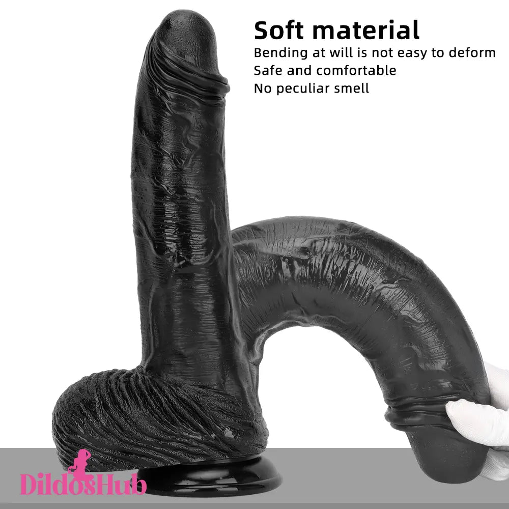 12.6in 14.17in Super Large Long Thick Black Real Anal Dildo For Men Love Dildos Hub