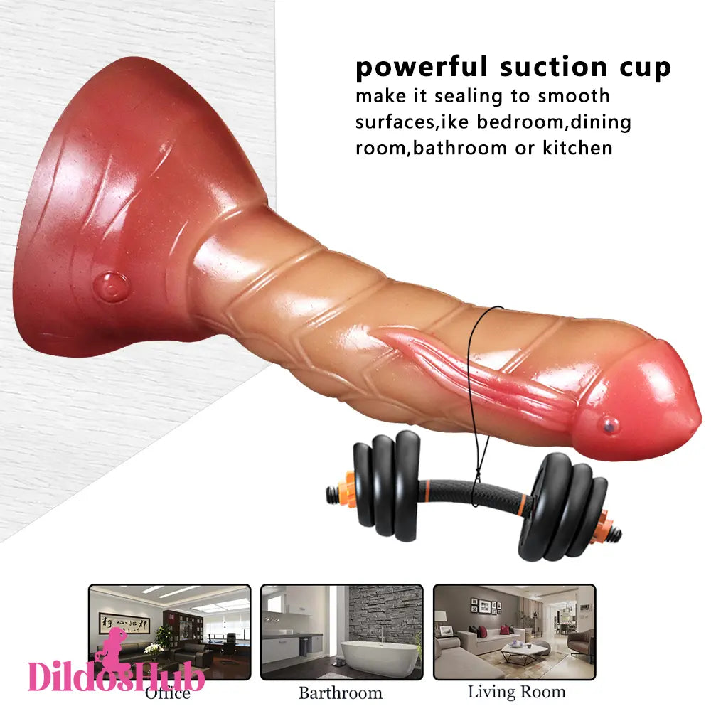8.46in Big Silicone Fishing Animal Real Feeling Soft Dildo For G-Spot - Dildos Hub
