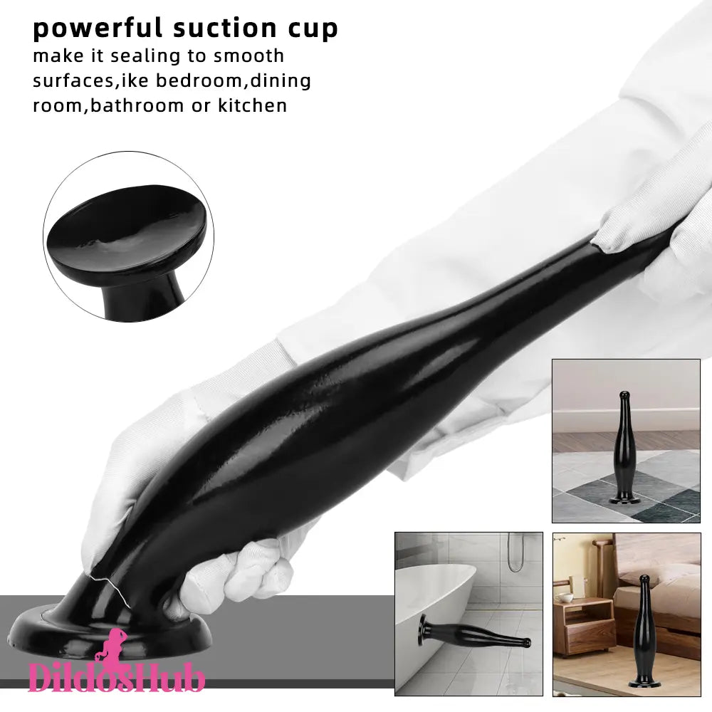 6.7in 11.41in Women Big Black Thick Beer Bottle Dildo Prostate Massager - Dildos Hub