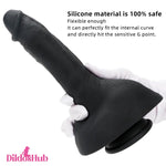9.05in Premium Large Silicone Soft Mixed Color Dildo For Clitoris Stimulator - Dildos Hub
