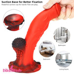 8.66in Kangaroo Animal Silicone Odd Soft Big Dildo For G-Spot Intense - Dildos Hub
