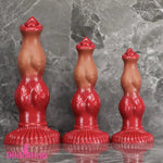 6.69in 7.48in 9.06in Silicone Fantasy Animal Dog Soft Cock Dildo Adult Toy Dildos Hub