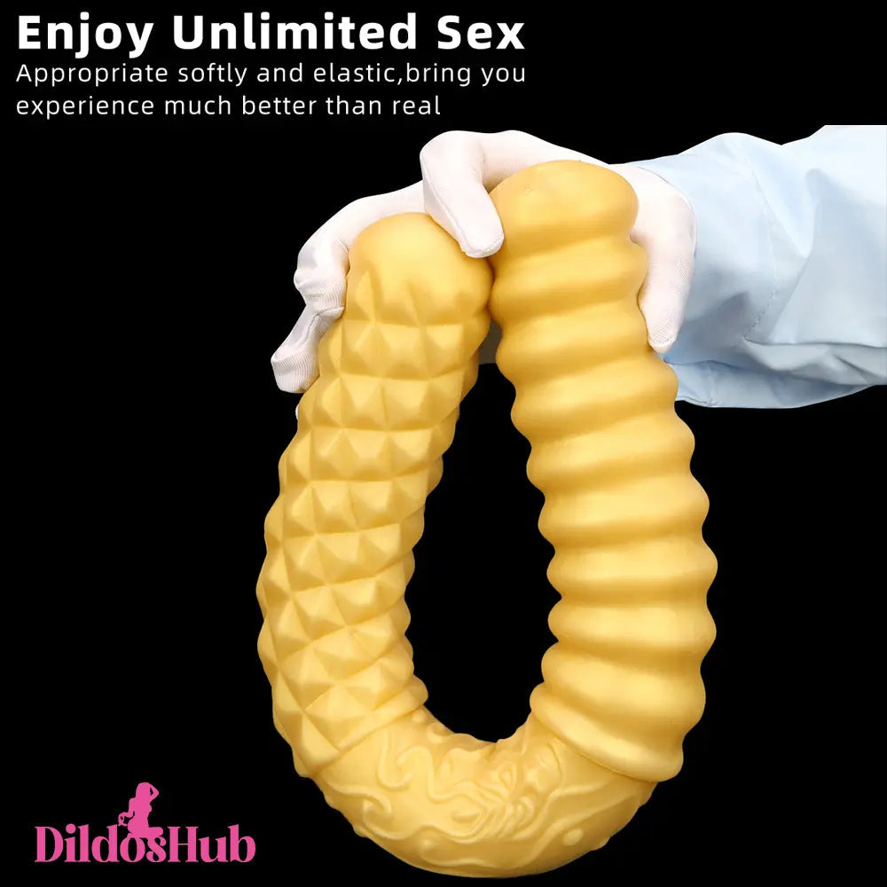 11.41in 15in 18.11in Liquid Large Soft Long Silicone Double Sided Dildo Dildos Hub