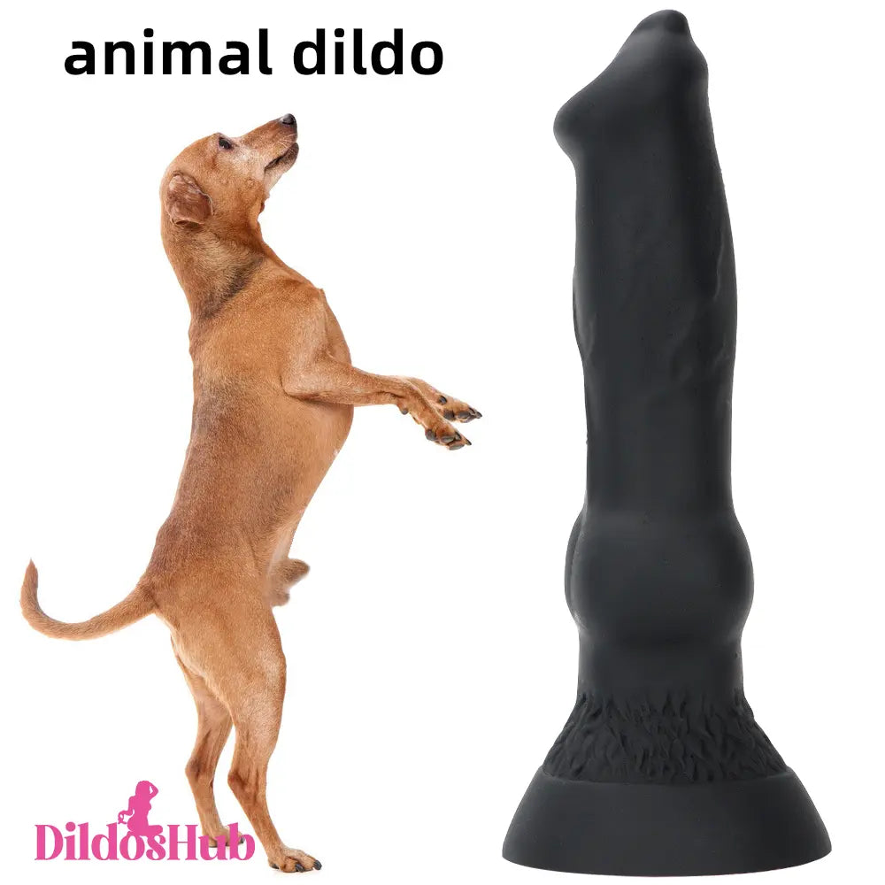 7.48in Silicone Soft Mixed Color Dog Cock Dildo For Anal Vaginal Sex Toy - Dildos Hub